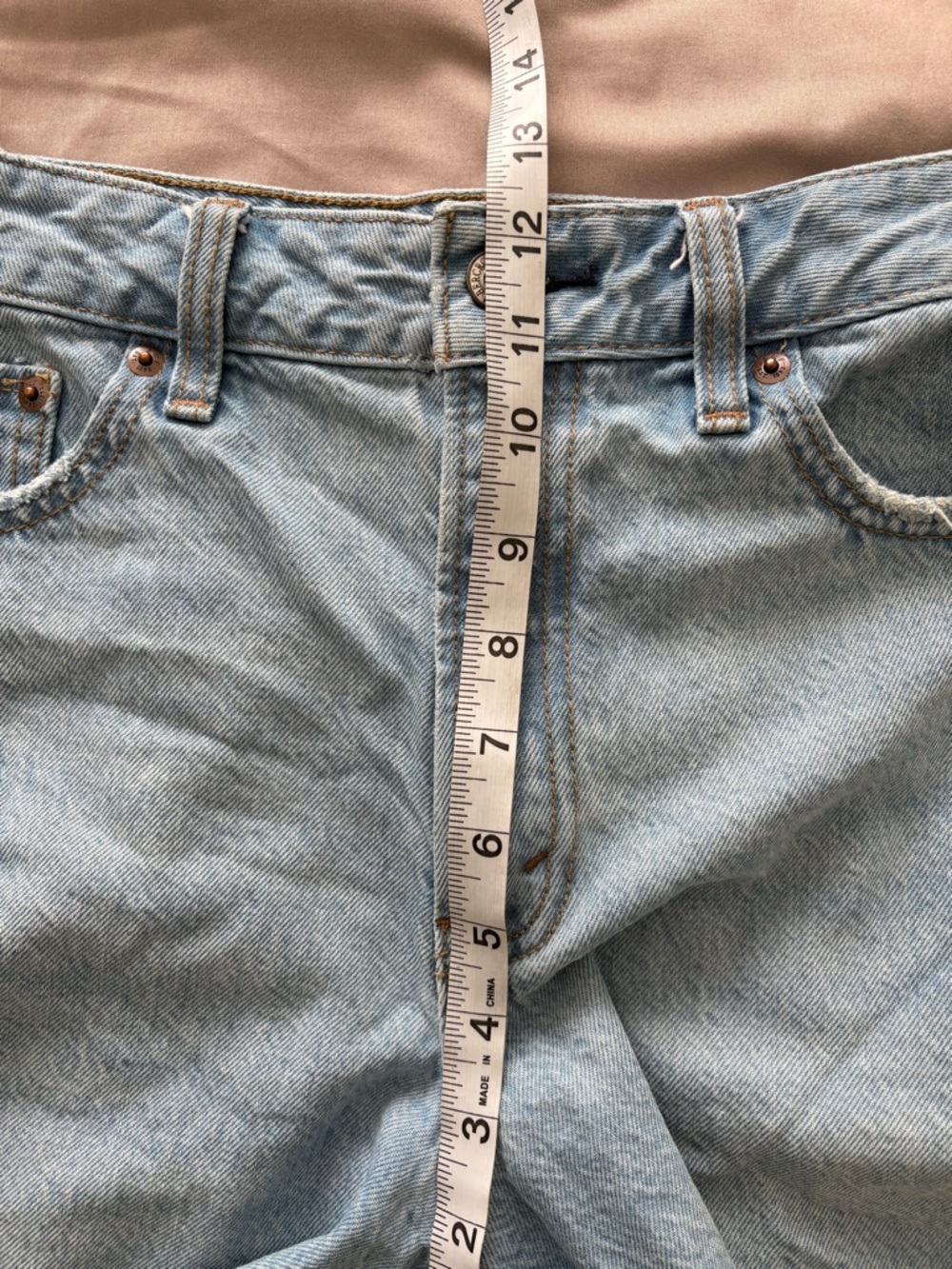 Abercrombie & Fitch The Loose Short High Rise in Light Blue Size 28 - Picture 5 of 6